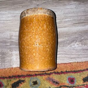 Tag glazed rustic earthen ware 6” vase